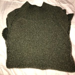 Cozy Green Mock Turtleneck